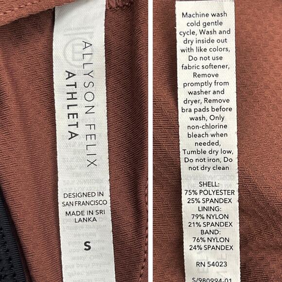 Athleta Ultimate Legend Bra A-C Sz S Allyson Felix Hearth Rose Palermo Pink - Picture 8 of 11